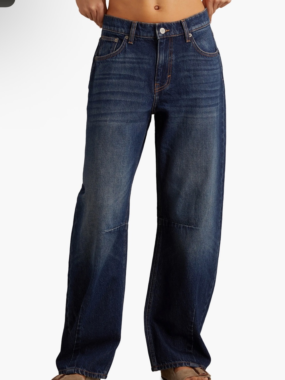 Lucky Brand Low-Rise Barrel Jeans